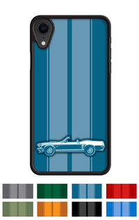 1969 Ford Mustang GT Cobra Jet Convertible Smartphone Case - Racing Stripes