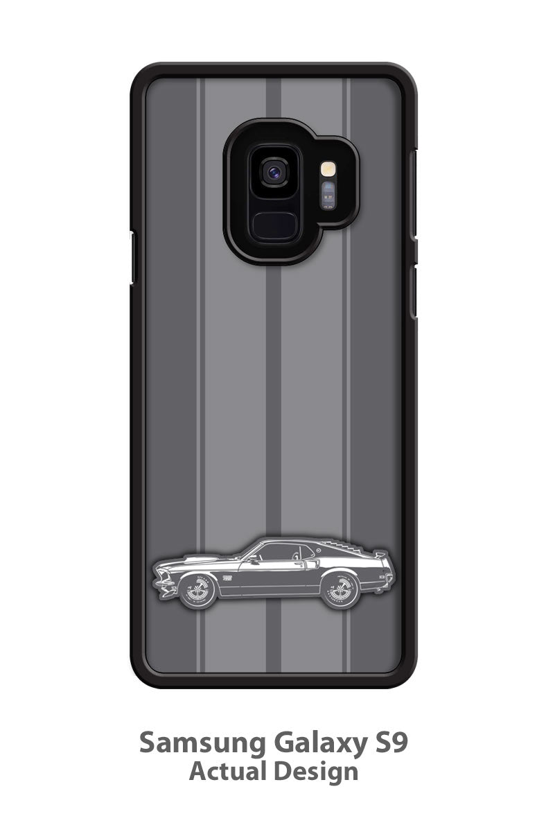 1969 Ford Mustang BOSS 429 Fastback with Shades Smartphone Case - Racing Stripes