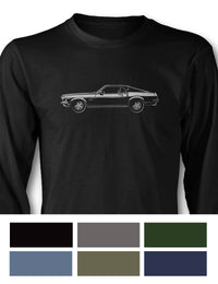 1969 Ford Mustang Base Fastback T-Shirt - Long Sleeves - Side View