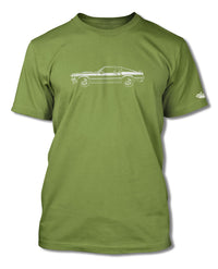 1969 Ford Mustang Mach 1 Fastback T-Shirt - Men - Side View