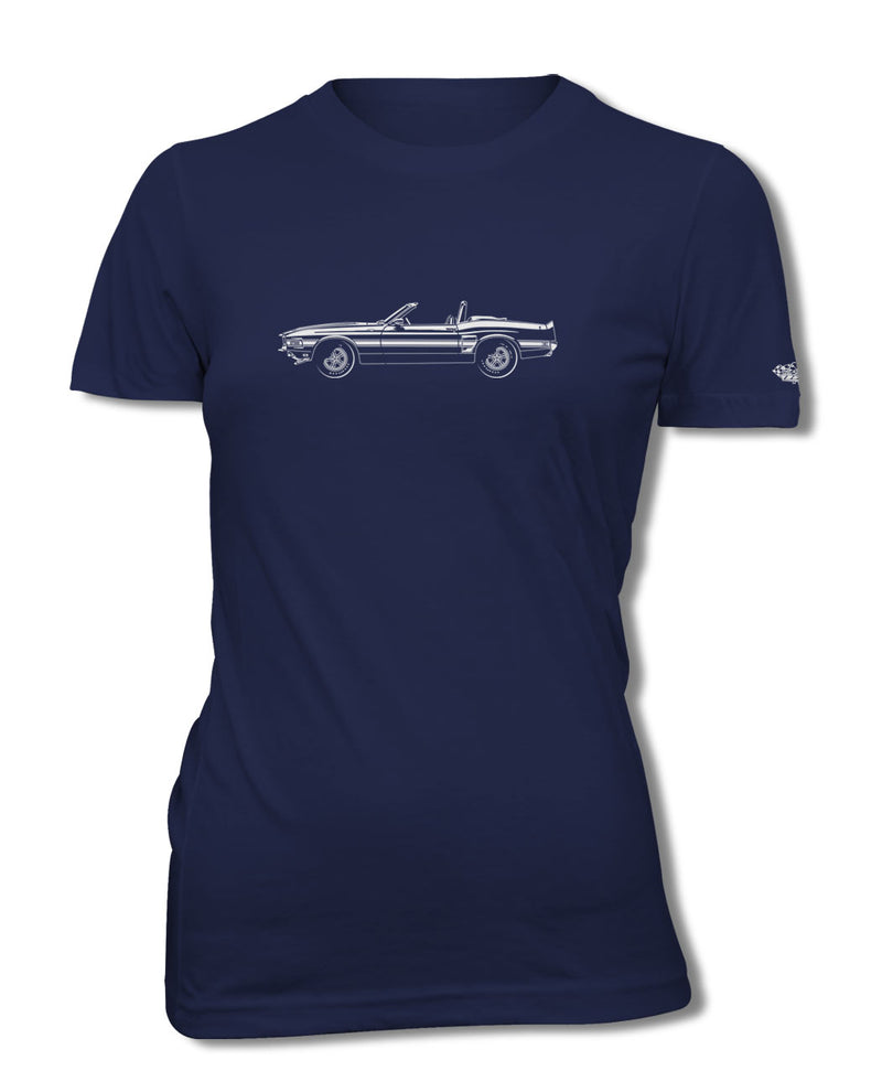 1970 Ford Mustang Shelby GT500 Convertible T-Shirt - Women - Side View