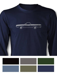 1969 Ford Ranchero T-Shirt - Long Sleeves - Side View