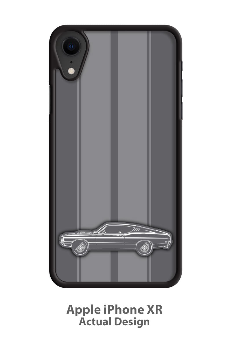 1969 Ford Torino GT Fastback with Stripes Smartphone Case - Racing Stripes