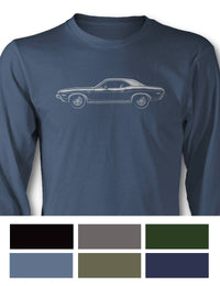 1970 Dodge Challenger Base Hardtop T-Shirt - Long Sleeves - Side View