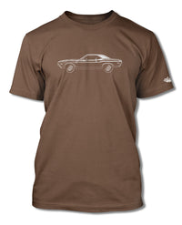 1970 Dodge Challenger RT Hardtop Bulge Hood T-Shirt - Men - Side View