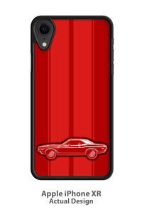 1970 Dodge Challenger RT Hardtop Bulge Hood Smartphone Case - Racing Stripes