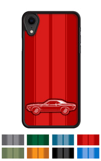 1970 Dodge Challenger RT Hardtop Bulge Hood Smartphone Case - Racing Stripes