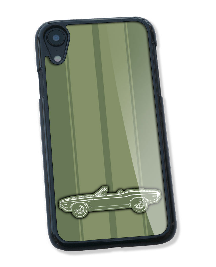 1970 Dodge Challenger RT Scat Pack Convertible Bulge Hood Smartphone Case - Racing Stripes