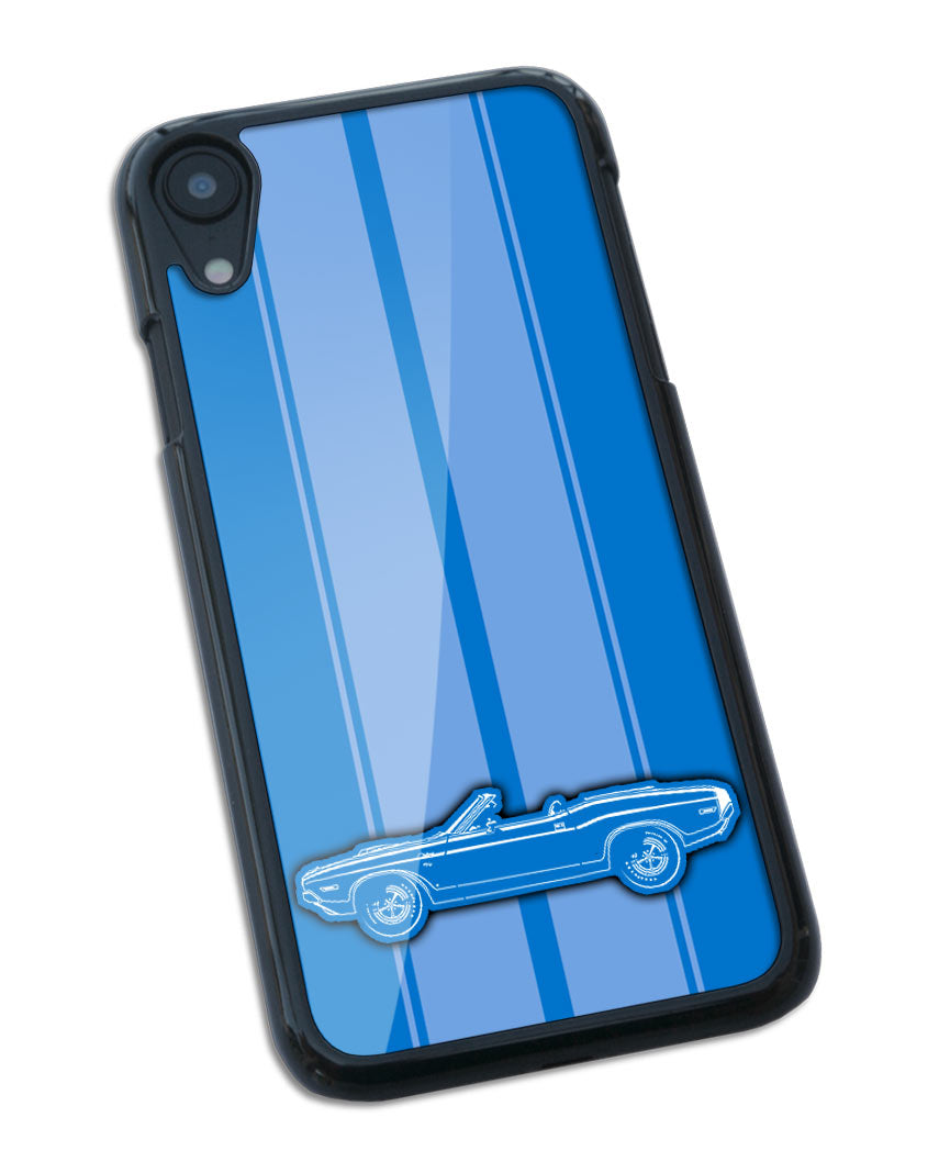 1970 Dodge Challenger RT Scat Pack Convertible Shaker Hood Smartphone Case - Racing Stripes