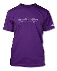 1970 Dodge Challenger RT Convertible Shaker Hood T-Shirt - Men - Side View