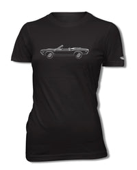 1970 Dodge Challenger RT Convertible Shaker Hood T-Shirt - Women - Side View