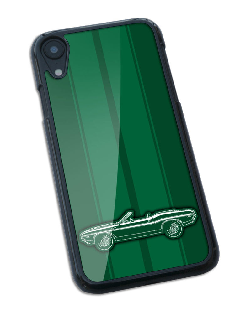 1970 Dodge Challenger RT with Stripes Convertible Bulge Hood Smartphone Case - Racing Stripes