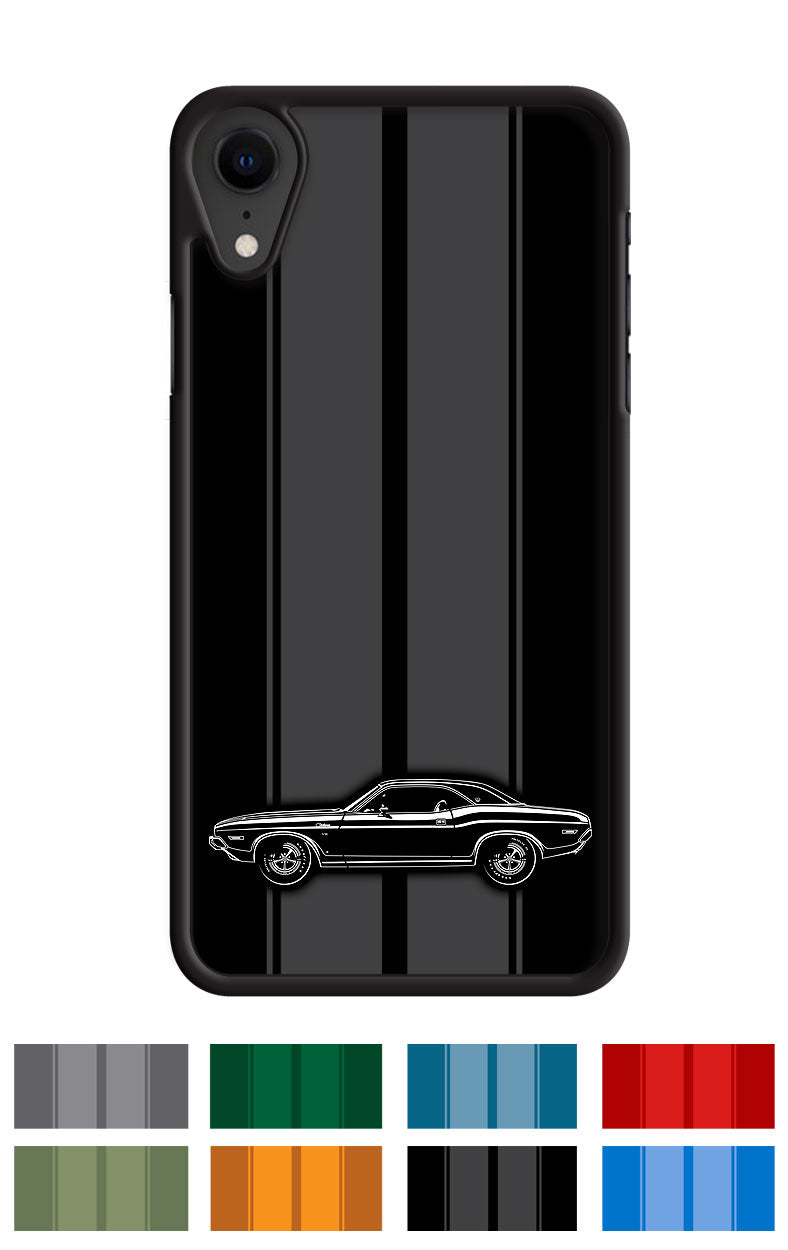 1970 Dodge Challenger SE Hardtop Smartphone Case - Racing Stripes