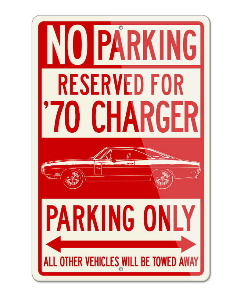 1970 Dodge Charger RT Coupe Parking Only Sign