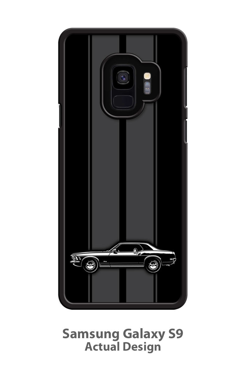 1970 Ford Mustang Base Coupe Smartphone Case - Racing Stripes