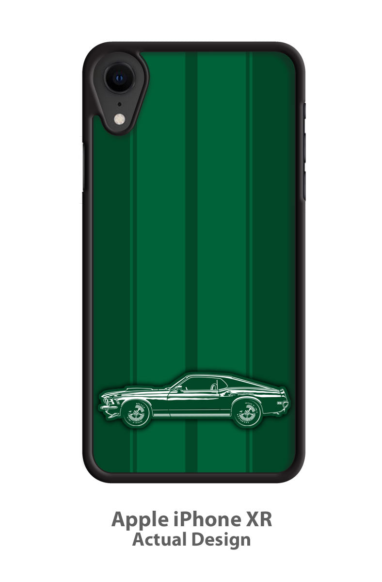 1970 Ford Mustang Sports Fastback Smartphone Case - Racing Stripes