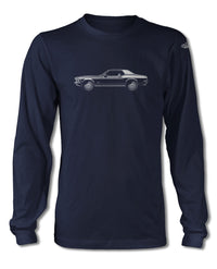 1970 Ford Mustang Grande Half Hardtop T-Shirt - Long Sleeves - Side View