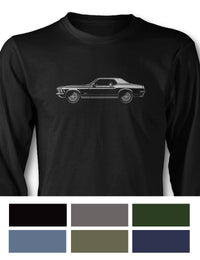 1970 Ford Mustang Grande Full Hardtop T-Shirt - Long Sleeves - Side View