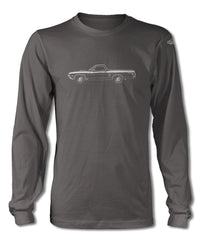 1970 Ford Ranchero GT T-Shirt - Long Sleeves - Side View