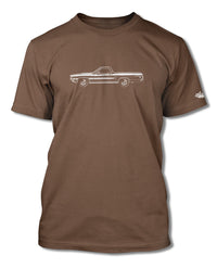 1970 Ford Ranchero GT with Stripes T-Shirt - Men - Side View