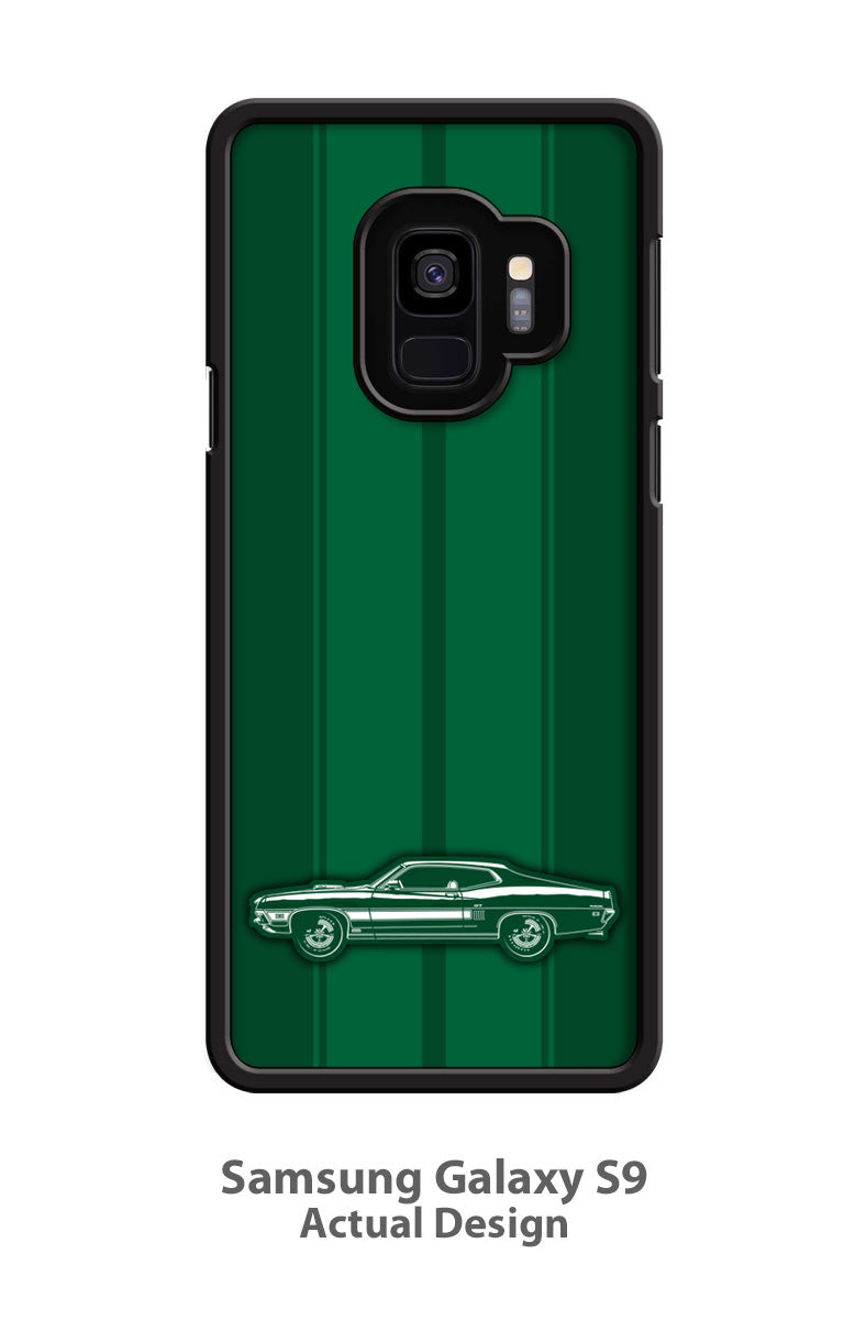 1970 Ford Torino GT Cobra jet Fastback with Stripes Smartphone Case - Racing Stripes