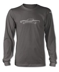 1970 Ford Torino GT Fastback with Stripes T-Shirt - Long Sleeves - Side View