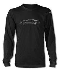 1970 Ford Torino GT Cobra jet Hardtop with Stripes T-Shirt - Long Sleeves - Side View