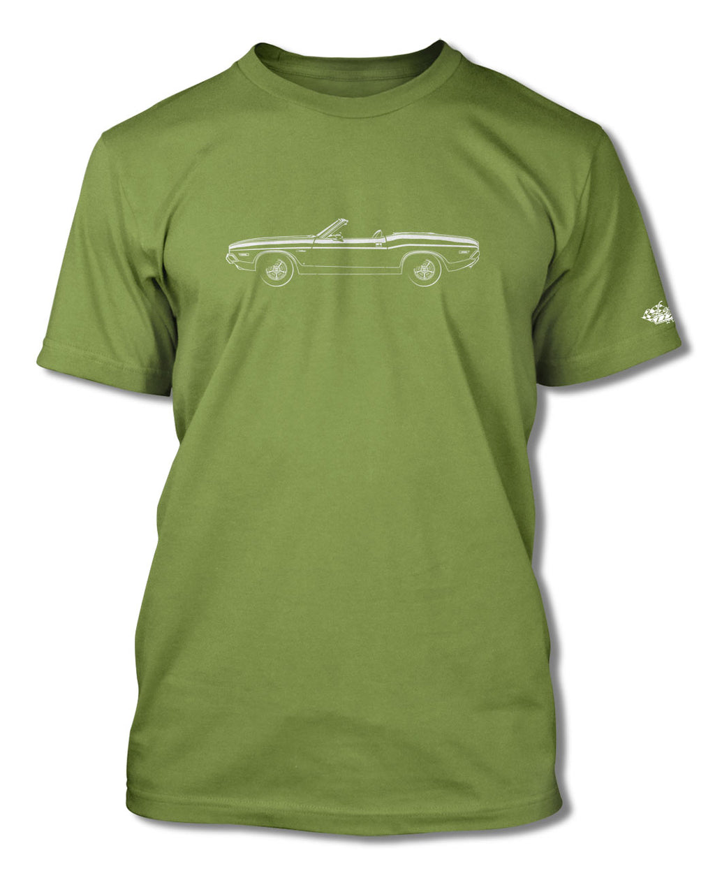 1971 Dodge Challenger Base Convertible T-Shirt - Men - Side View