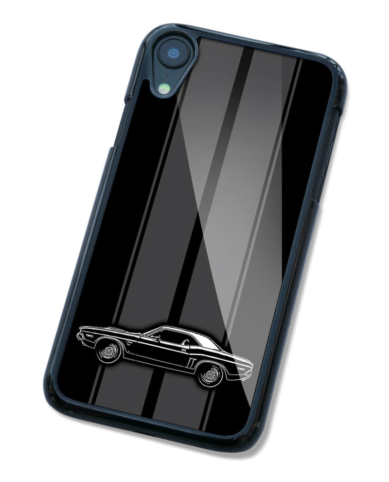 1971 Dodge Challenger RT Coupe Shaker Hood Smartphone Case - Racing Stripes