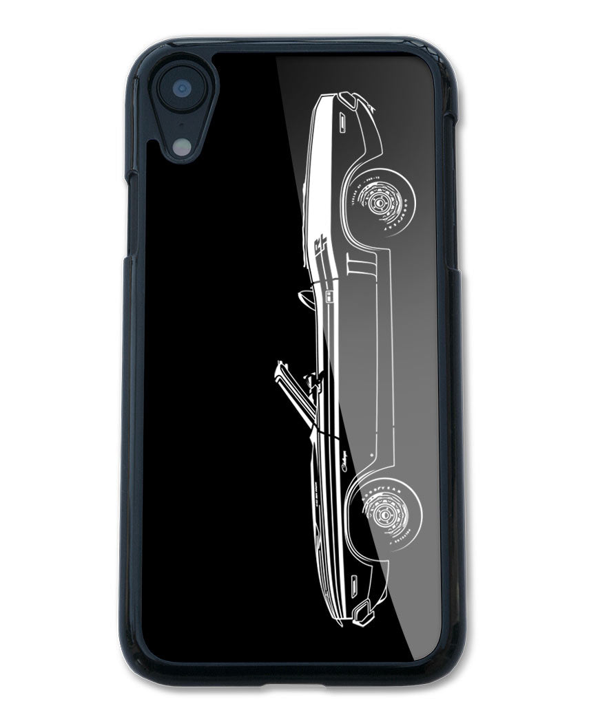 1971 Dodge Challenger RT with Stripes Convertible Bulge Hood Smartphone Case - Side View