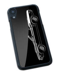 1971 Dodge Challenger RT with Stripes Convertible Shaker Hood Smartphone Case - Side View