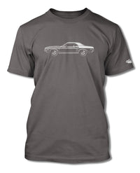 1971 Dodge Challenger with Stripes Hardtop T-Shirt - Men - Side View