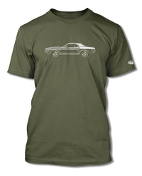 1971 Dodge Challenger with Stripes Hardtop T-Shirt - Men - Side View