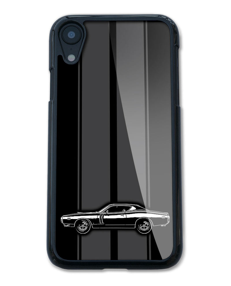 1971 Dodge Charger RT Ramcharger With Stripes Hardtop Smartphone Case - Racing Stripes