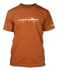 1971 Dodge Charger RT With Stripes Coupe T-Shirt - Men - Side View