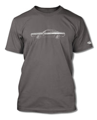 1971 Dodge Charger RT With Stripes Hardtop T-Shirt - Men - Side View