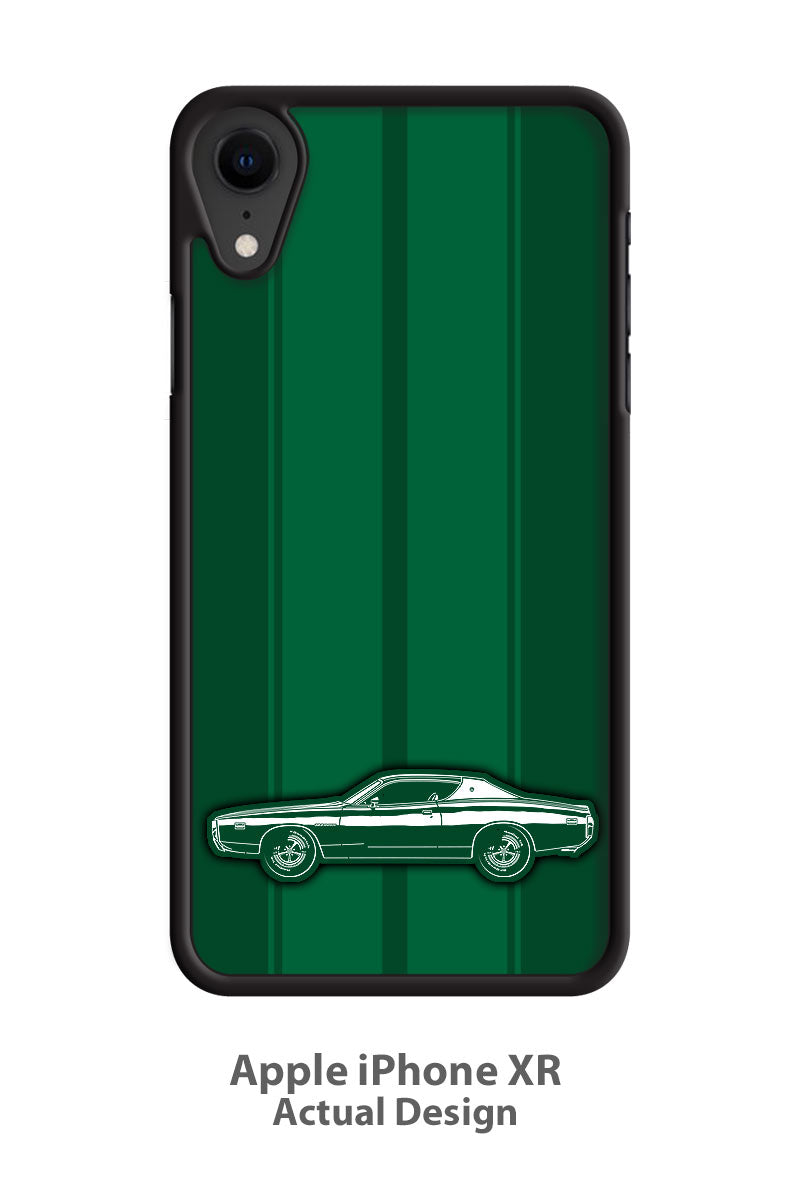1971 Dodge Charger SE 383 Magnum Hardtop Smartphone Case - Racing Stripes