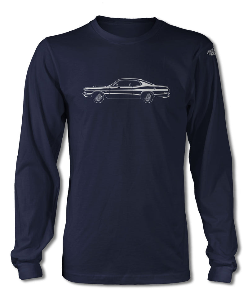 1971 Dodge Dart Demon Coupe T-Shirt - Long Sleeves - Side View