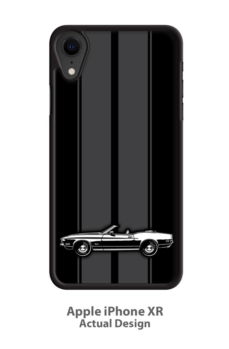 1971 Ford Mustang Sports Convertible Smartphone Case - Racing Stripes