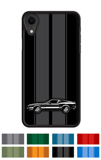 1973 Ford Mustang Mach 1 with Stripes Sportsroof Smartphone Case - Racing Stripes