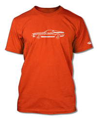 1971 Ford Mustang Sports with Stripes Sportsroof T-Shirt - Men - Side View