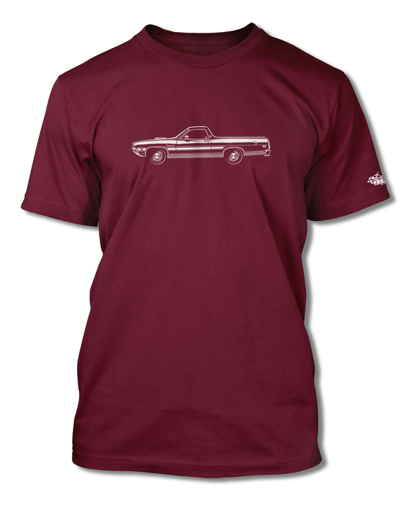 1971 Ford Ranchero GT with Stripes T-Shirt - Men - Side View