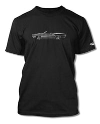 1971 Ford Torino GT Cobra jet Convertible with Stripes T-Shirt - Men - Side View