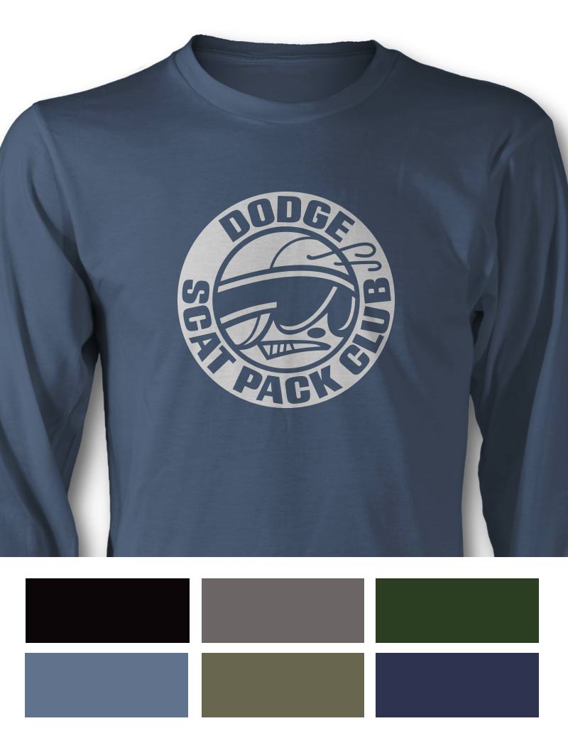 Dodge Scat Pack 1971 Emblem T-Shirt - Long Sleeves - Emblem