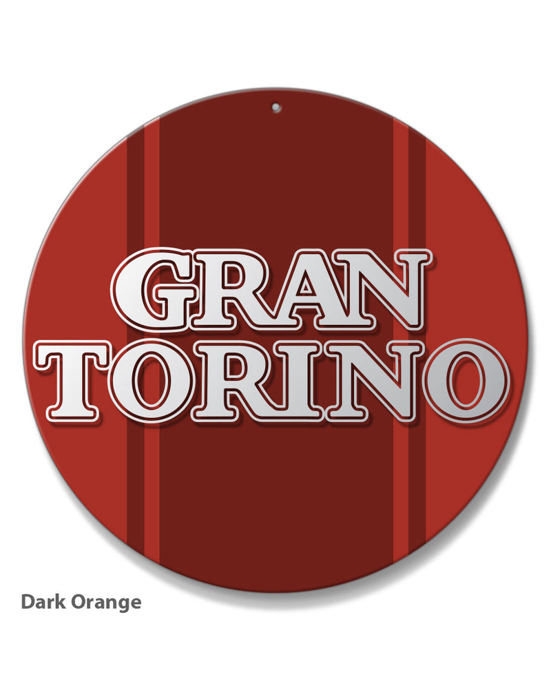 Ford Gran Torino 1972 - 1975 Emblem Round Aluminum Sign