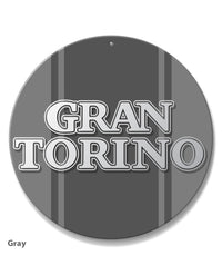 Ford Gran Torino 1972 - 1975 Emblem Round Aluminum Sign