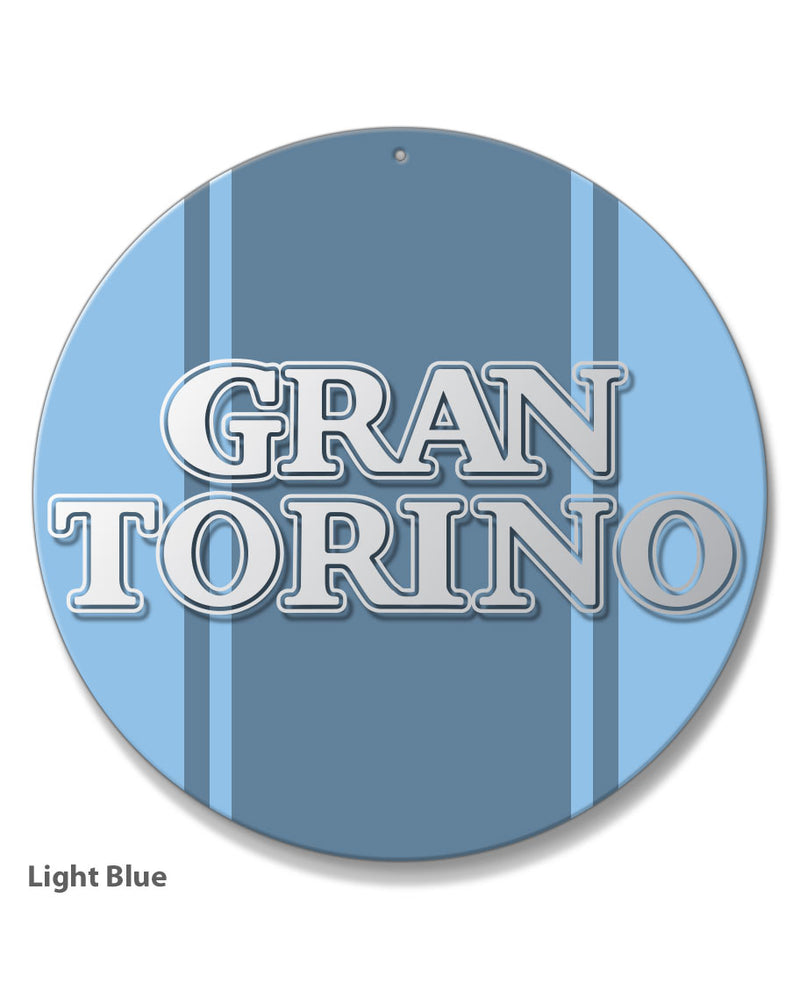 Ford Gran Torino 1972 - 1975 Emblem Round Aluminum Sign