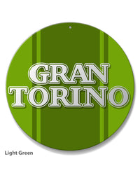Ford Gran Torino 1972 - 1975 Emblem Round Aluminum Sign