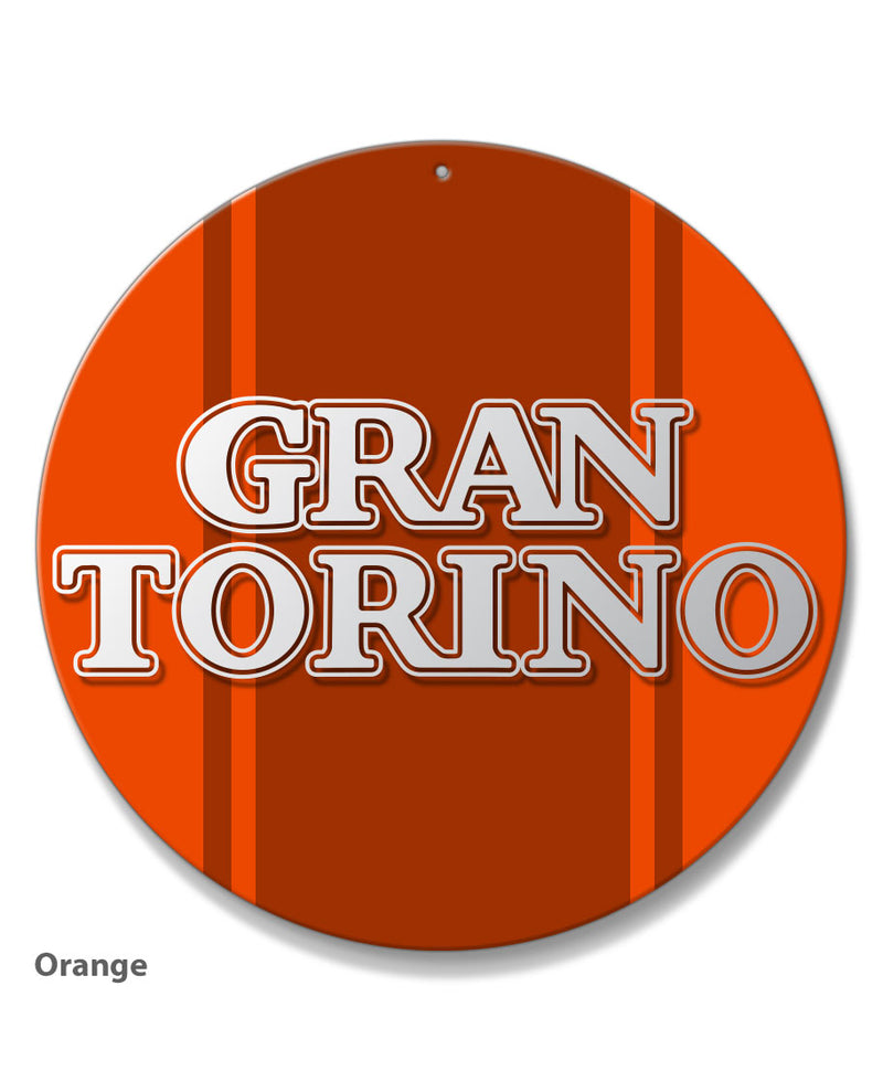 Ford Gran Torino 1972 - 1975 Emblem Round Aluminum Sign