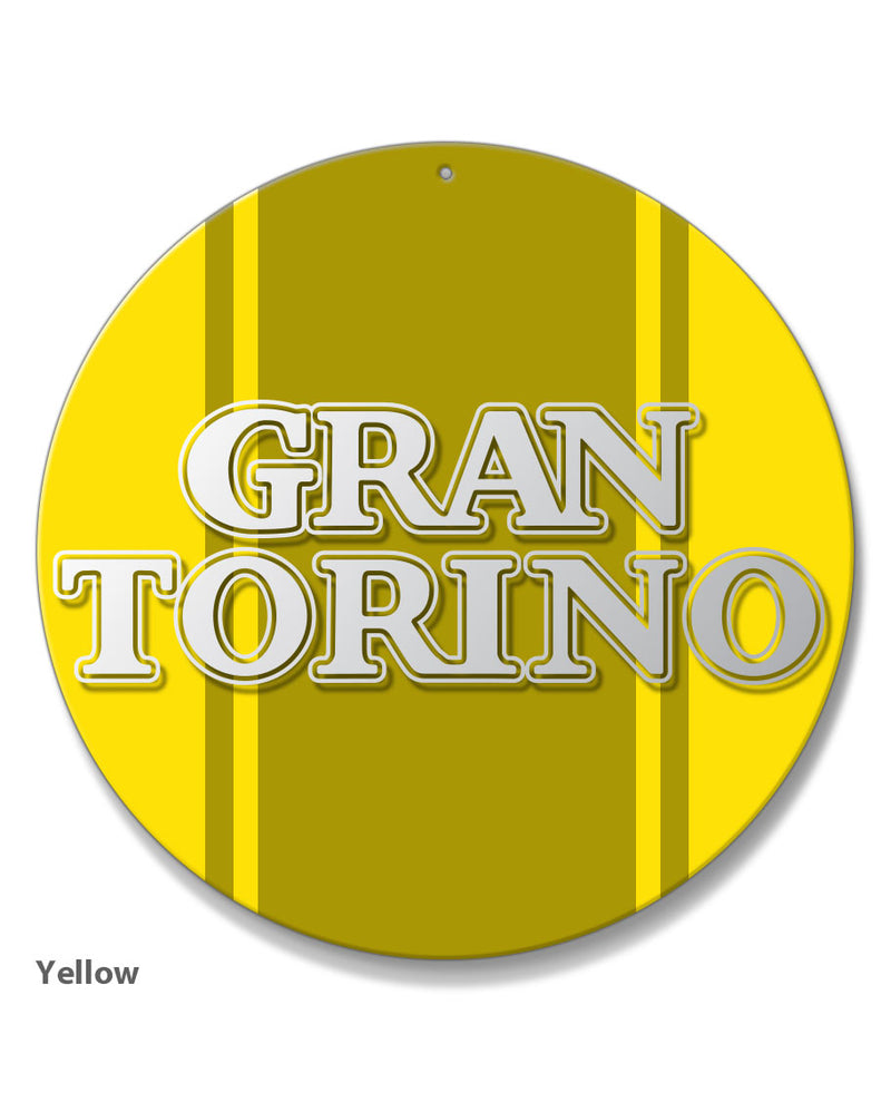 Ford Gran Torino 1972 - 1975 Emblem Round Aluminum Sign